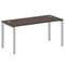 Metal System Стол письменный на П-образном м/к БП.СП-4 Венге Цаво/Металл Серый 1600*720*750
