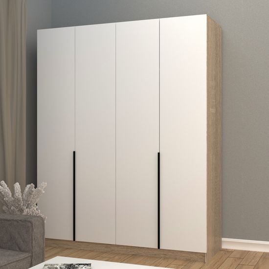 дуб сонома / белый