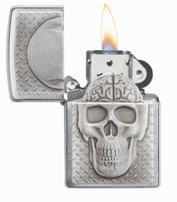 Зажигалка ZIPPO 29818 Skull with Brain Surprise