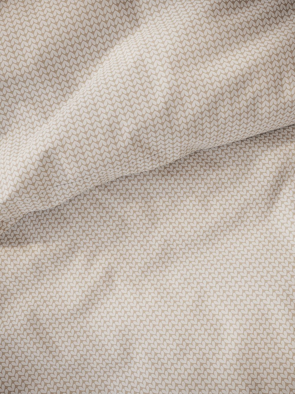 Наволочка комплект 2шт перкаль Сказка "Вязание беж" 50x70 см на молнии