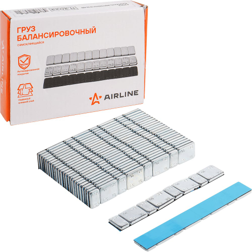 Грузики для балансировки колес самоклеящиеся 4*5г/4*10г, 50 шт. AIRLINE ATRK171
