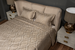 Покрывало 260x260 и 2 наволочки 50x70 Garda Decor Emotion бежевое