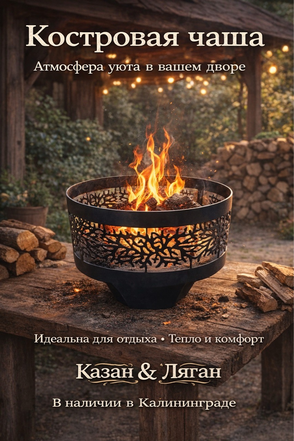 Костровая чаша « Древо»