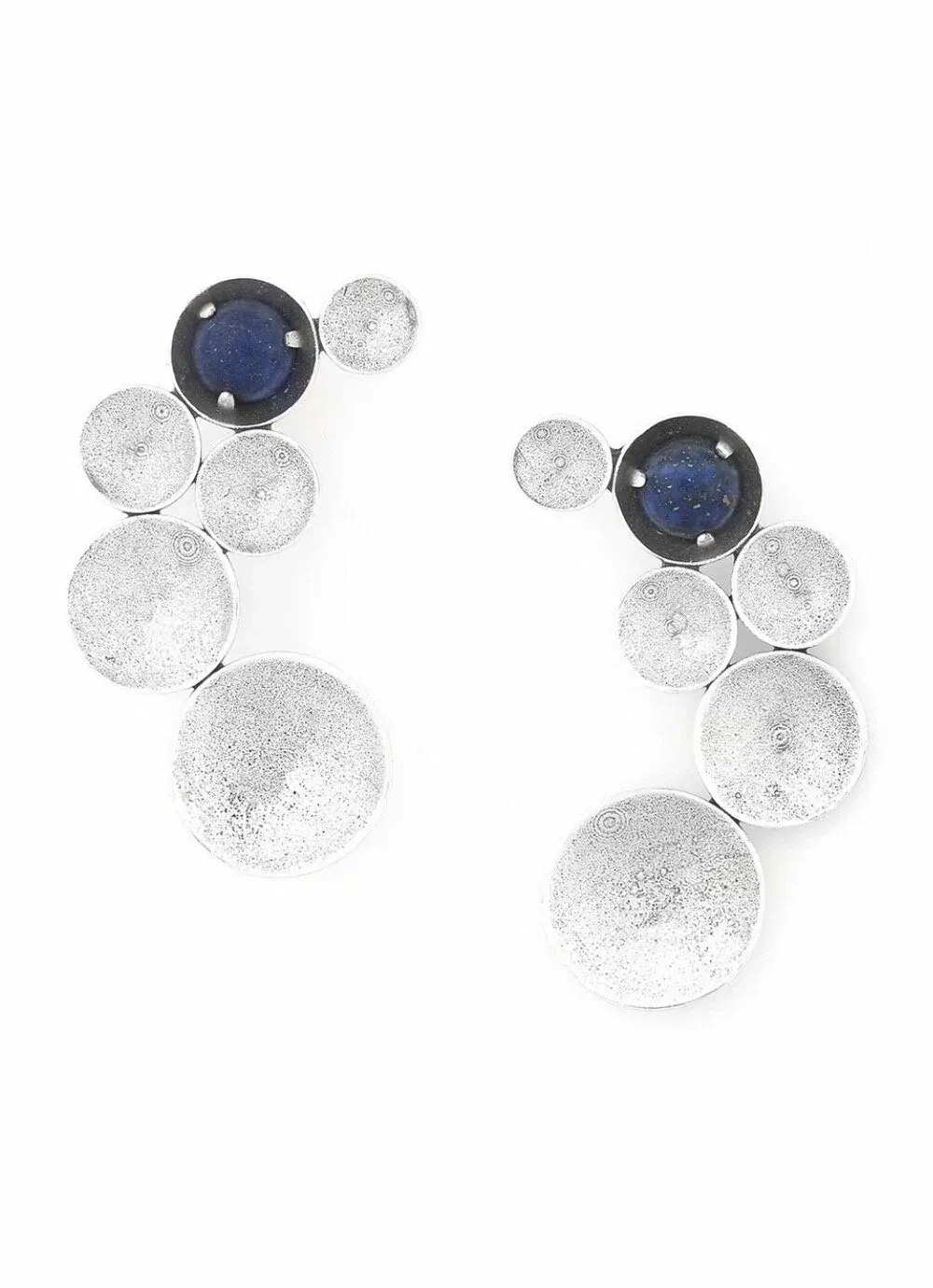 Серьги ORI TAO, Jimili, с лазуритом, OT24.2-12-32060 (серебристый)