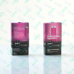 Розовый вибромассажер с рельефной поверхностью серии Charms