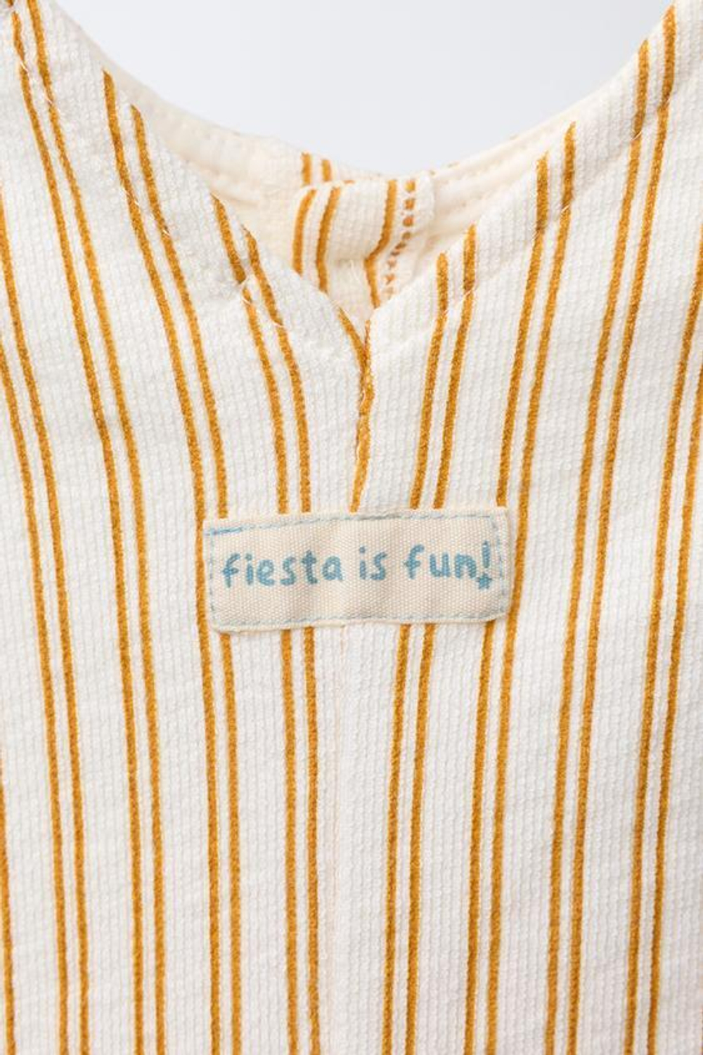 ZARA КОМБИНЕЗОН В ПОЛОСКУ С ЭТИКЕТКОЙ, СВЕТЛЫЙ ЭКРЮ