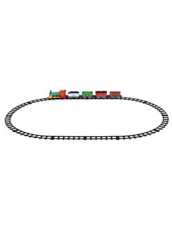 Игра Железная дорога локомотив с вагонами ретро (5818-1P)