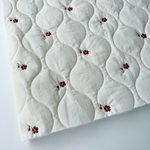 Курточная стежка Красные цветы