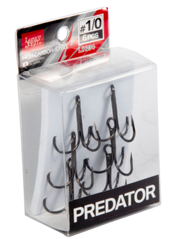 Крючки-тройники LUCKY JOHN Predator LJH234 №1/0, 6 шт