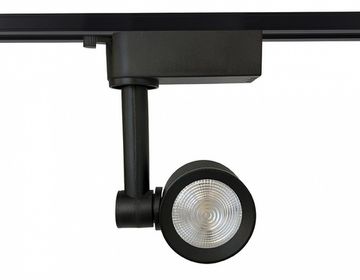 Трековый однофазный светодиодный светильник GL6392 BK черный LED 12W 4200K 24° Ambrella