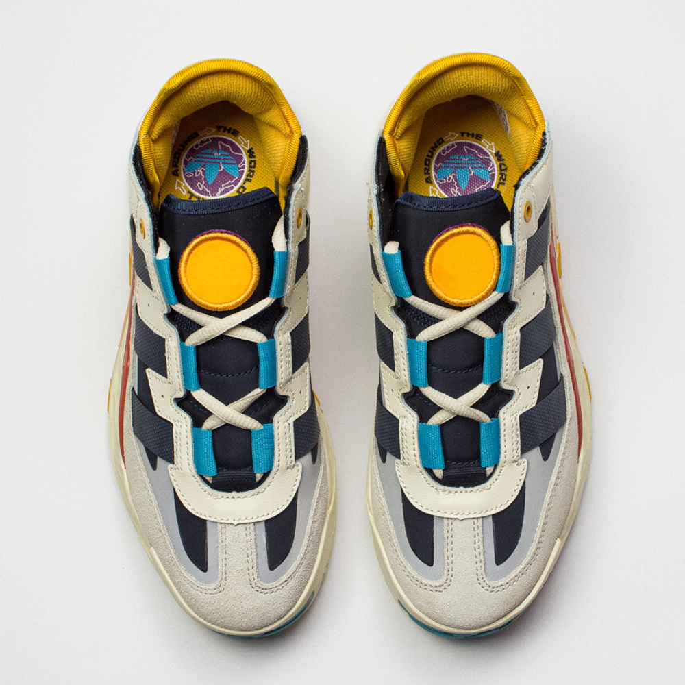 кроссовки Adidas Niteball Cream / Cyan / Navy