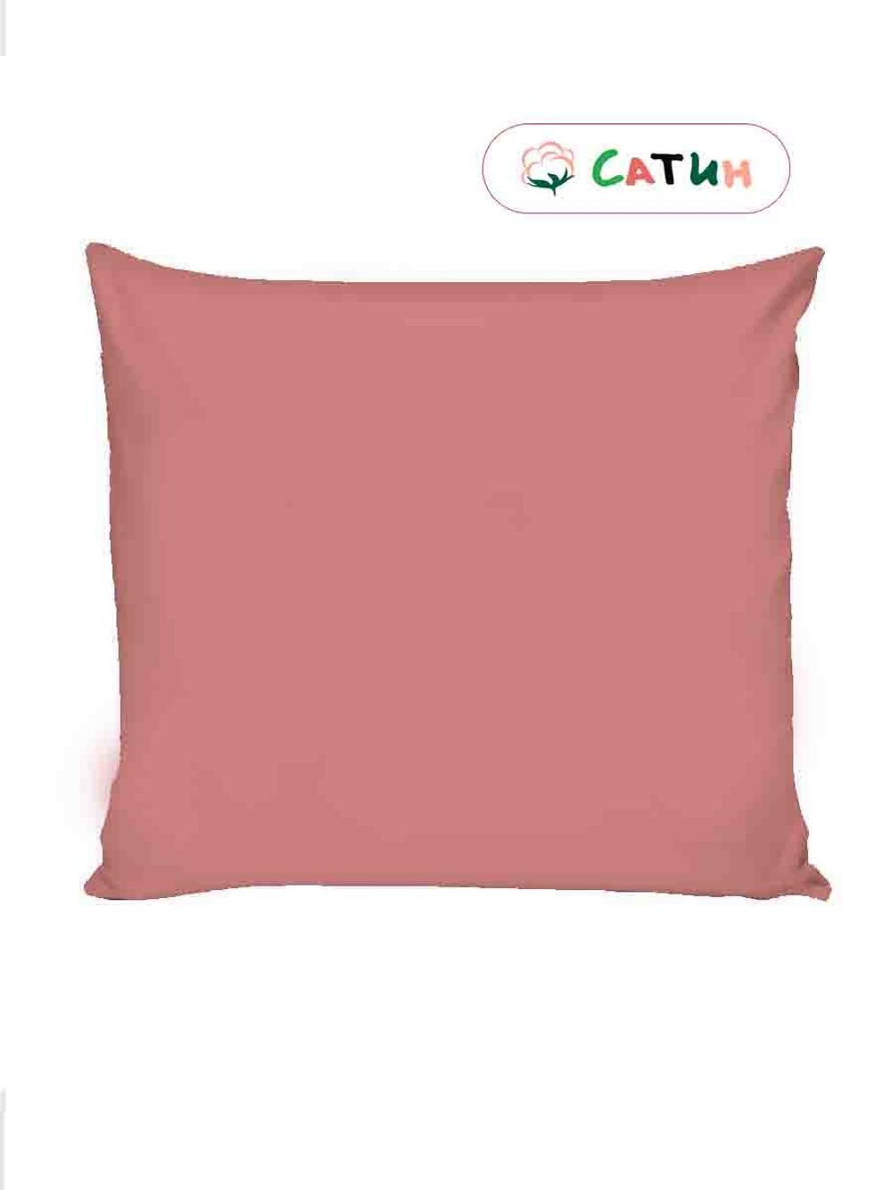Наволочка 1шт сатин Milky Garden "Loam" 70x70 см на молнии