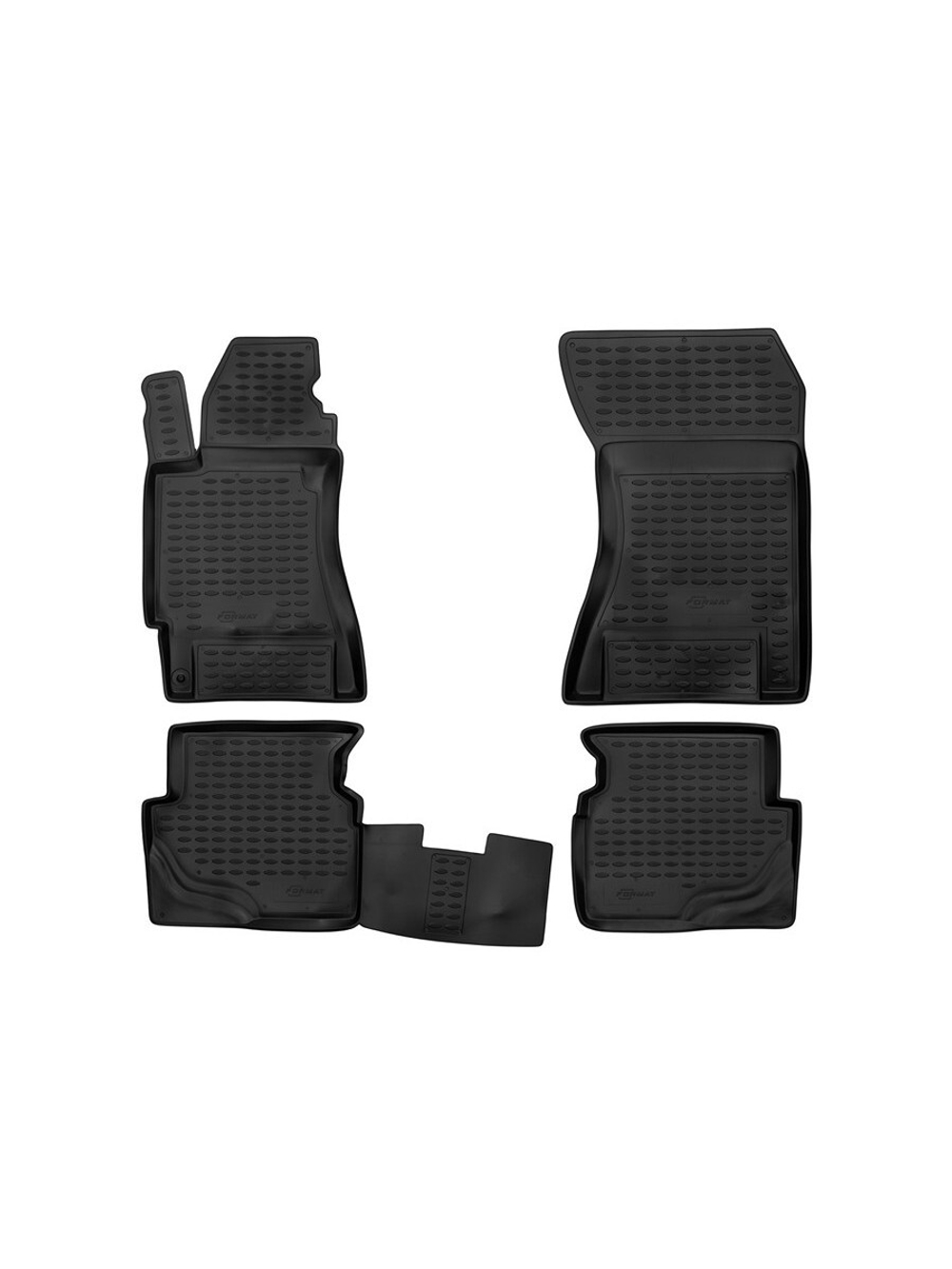 Коврики в салон для SUBARU Forester (II, IIr), 2002-2008, 4 шт. (Повышенная устойчивость, повышенная износостойк FORMAT.46.01.210