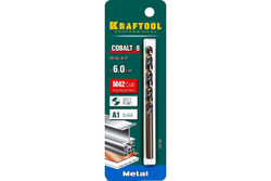 Сверло по металлу 6х93мм HSS-Co(8%), сталь М42(S2-10-1-8) KRAFTOOL COBALT