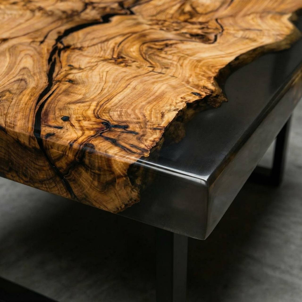 Карагач премиум с эпоксидной смолой