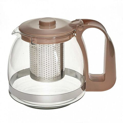 Чайник заварочный нерж сталь, пластик, 0.7 л, с ситечком, BE-5510, беж