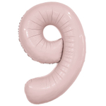 Шар фольгированный Цифра 9 101 см (Розовый)