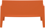 Диван пластиковый двухместный Siesta Contract Box Sofa, оранжевый