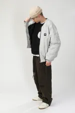 Бомбер CODERED Зимний Bomber Wide Пепельно-Светлая