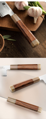 Кухонный нож Xinzuo X05Z Bunka нож 8,3 дюймов клинок ZDP189 рукоять железное дерево и кость, длина лезвия 21 см