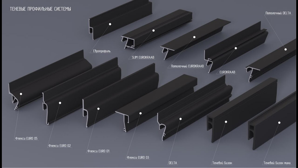 Монтаж натяжных потолков с теневыми профилями БИЗОН / AirKraab 2.0 / EUROKRAAB / EuroSlott по всей России: бесплатный замер и расчёт, договор, рассрочка