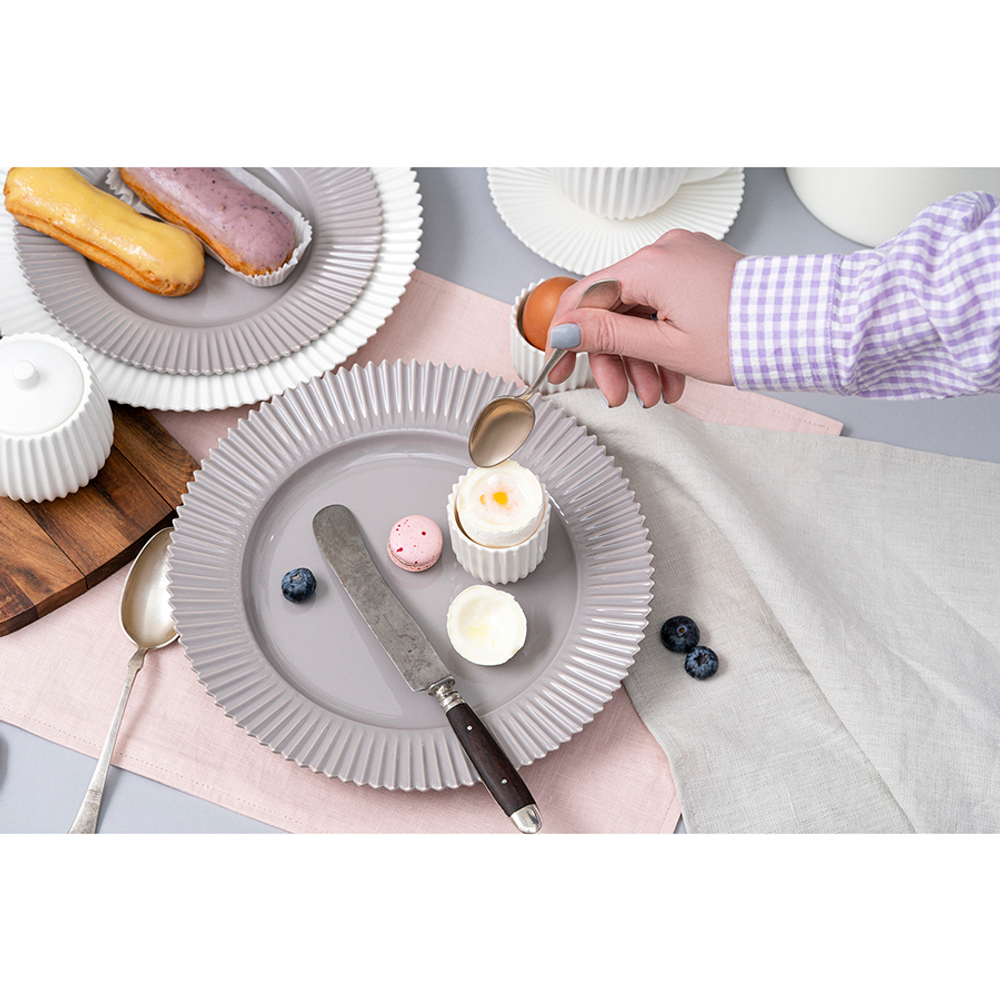 Набор из двух тарелок темно-серого цвета из коллекции edge, 26 см