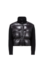 Утеплённый шерстяной жакет с пухом и лаковым нейлоном от Moncler