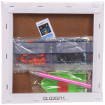 Алмазная мозаика на подрамнике с полным заполнением «МИР ЯРКИХ КРАСОК», радужный кот, 20*20см