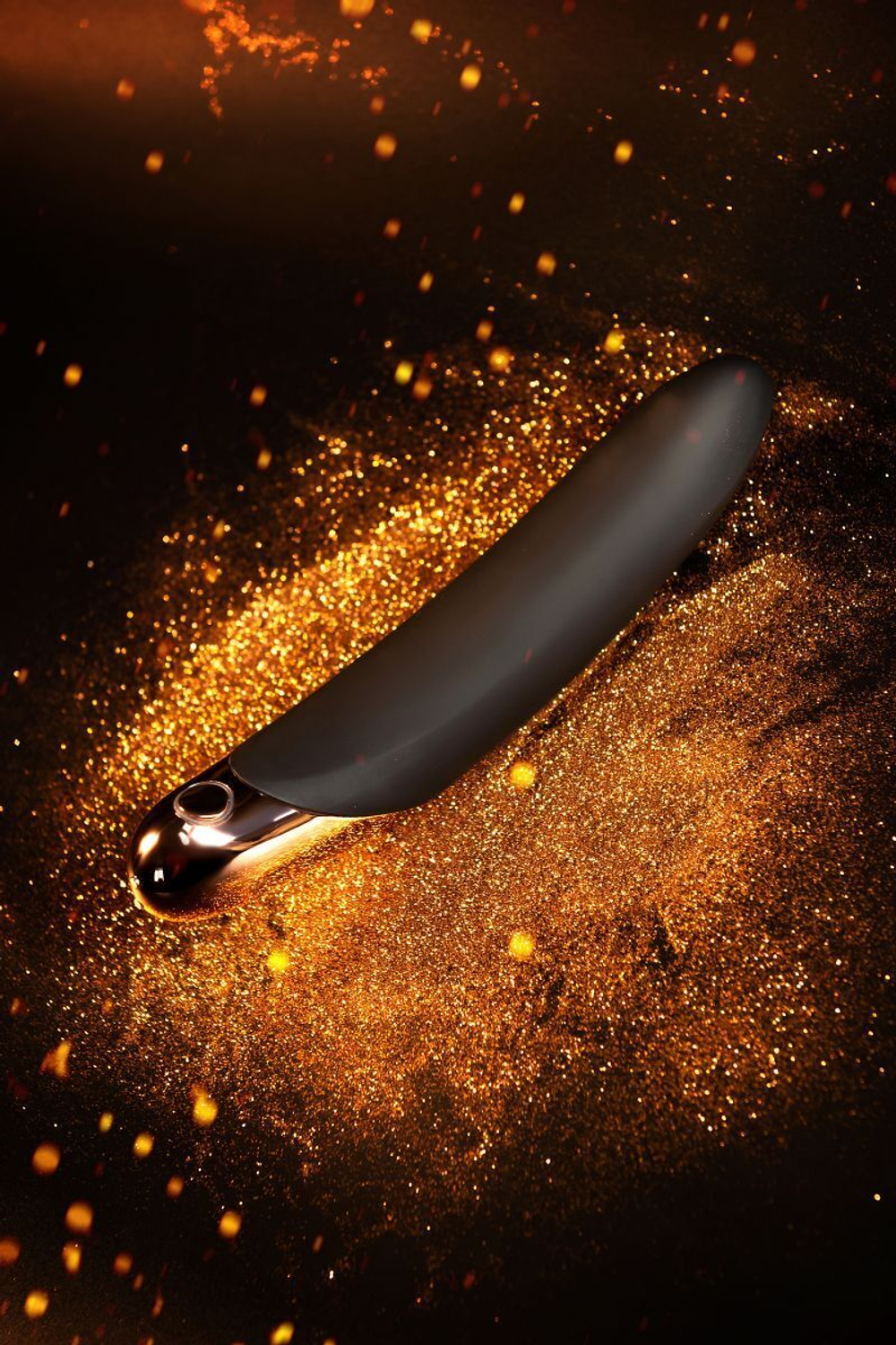 Черный вибратор Waname D-Splash Waterfall - 21,3 см. (Цвет: черный)