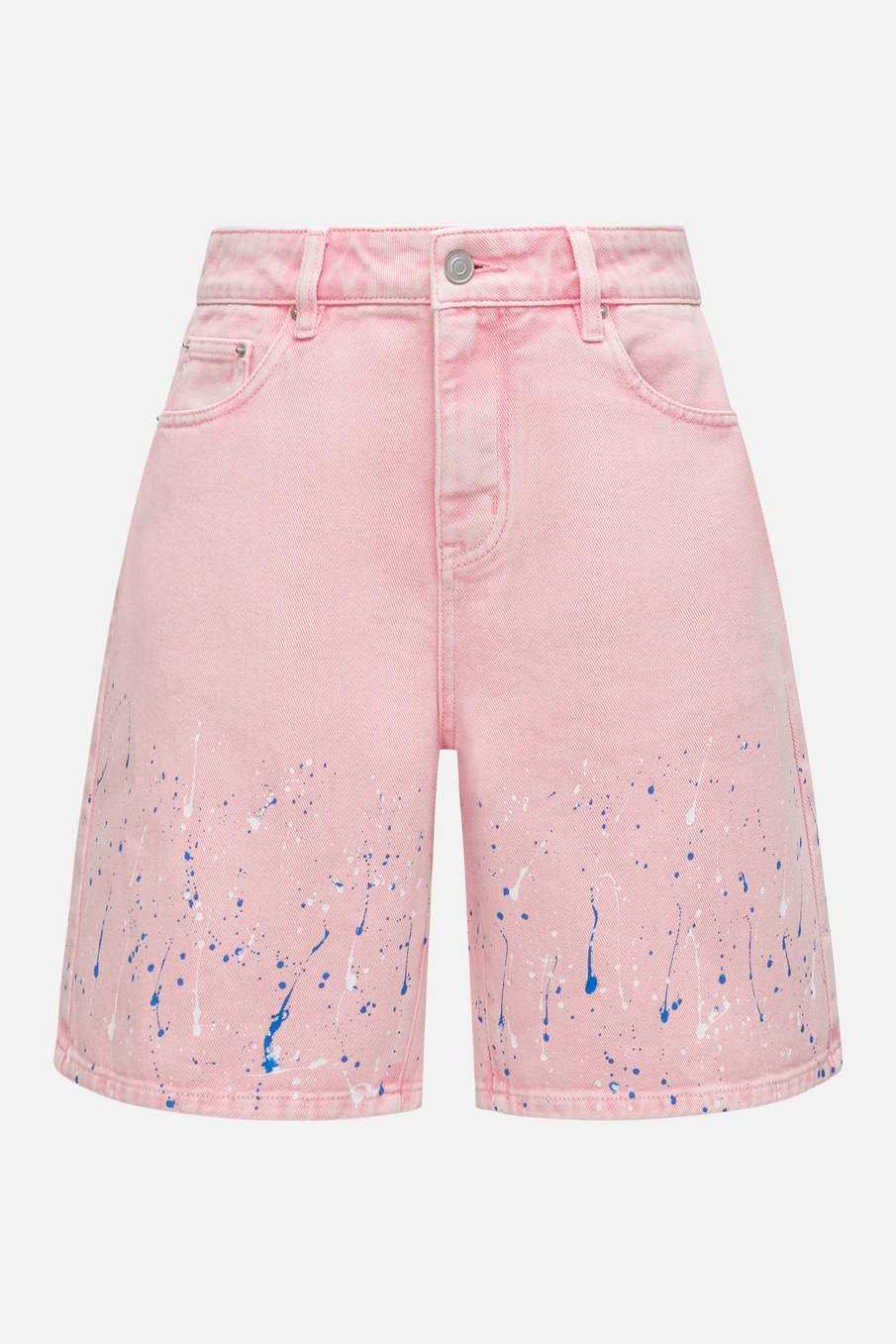 Шорты с принтом разбрызганной краски