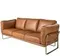 Трехместный диван Angel Cerda 6230 из кожи цвета Camel