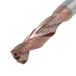 Сверло 12.0мм  твердосплавное 3D с подводом СОЖ. SP-X801031200 VHM AHNO по стали, чугуну, нерж. и жа