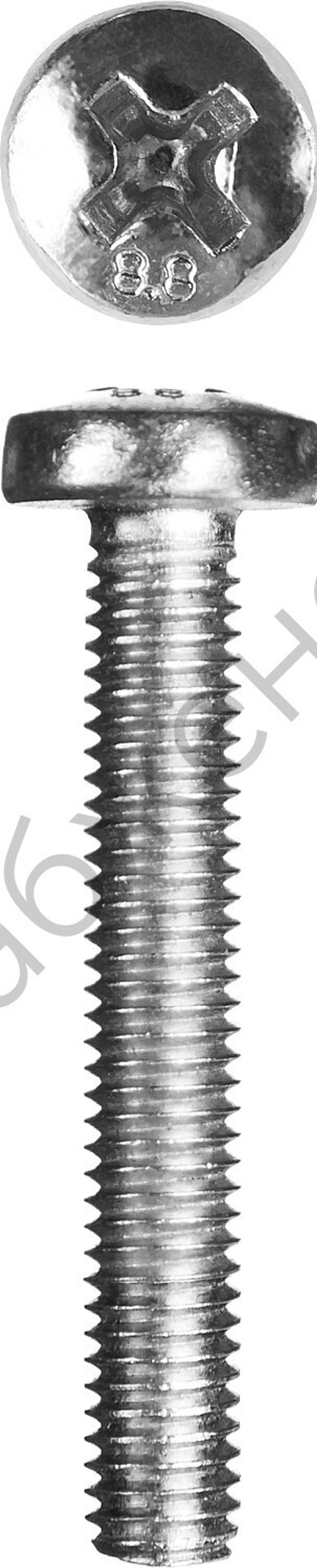 ЗУБР DIN 7985 кл. пр. 8.8, M3 x 8 мм, винт с полусферической головкой, цинк, 35 шт (4-303156-03-008)