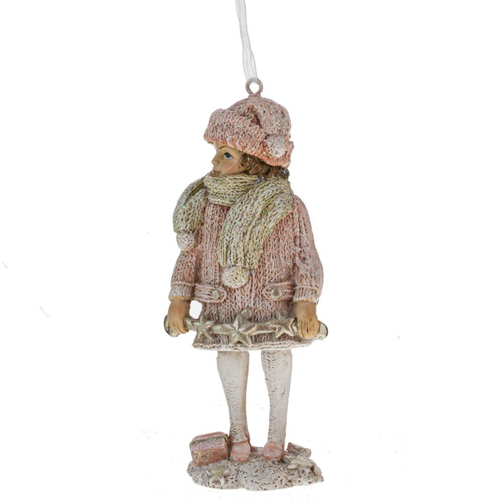 GAEM Фигурка декоративная подвесная "Девочка", L5 W5 H11,5 см, 6в.