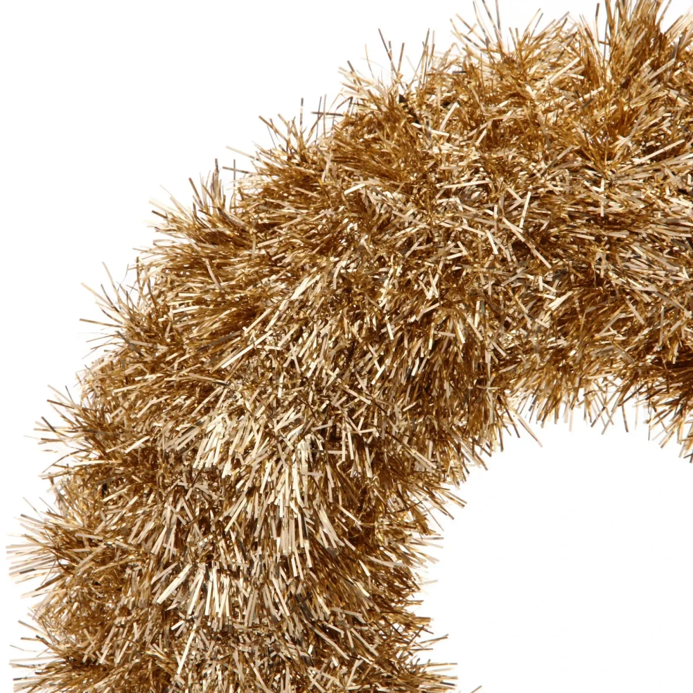 Венок декоративный TINSEL «Яркие переливы» 38 см, Шампань