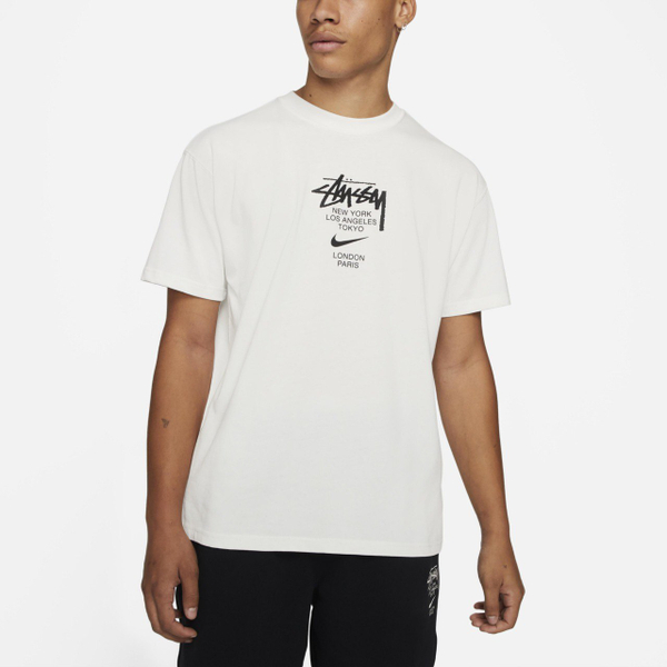 Футболка Stussy x Nike Logo white