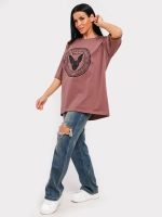 Футболка оверсайз больших размеров принт