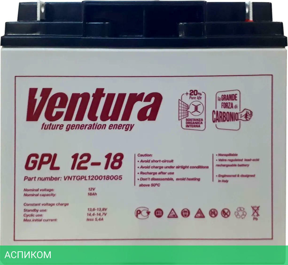 Аккумулятор для ИБП Ventura GP 12-18