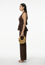 Блуза-топ с баской