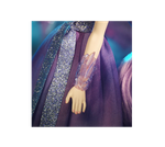 Кукла Barbie Crystal Fantasy Collection Amethyst (13 дюймов, платиновые волосы) с ожерельем из настоящего аметиста, платьем и аксессуарами, подарок для коллекционеров