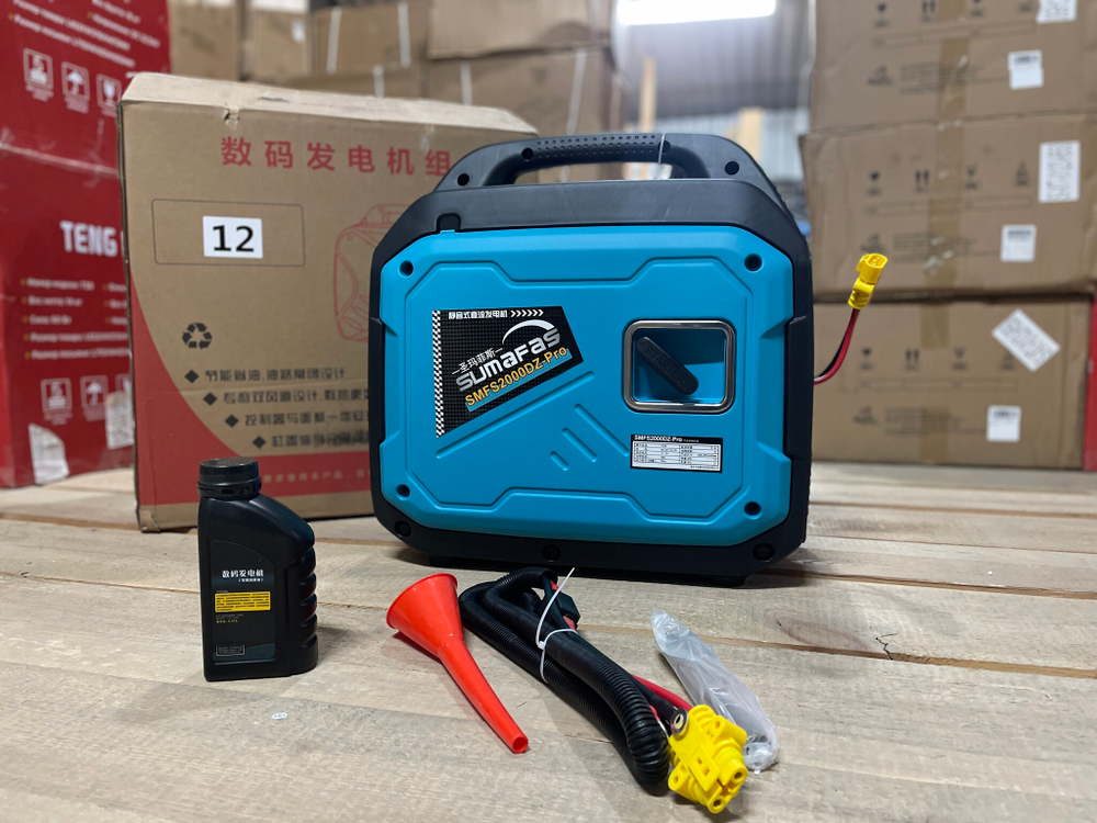 12V / Автономный бензиновый генератор 12 вольт, Двигатель: 4-х тактный, SMFS2000DZ-Pro Оптом