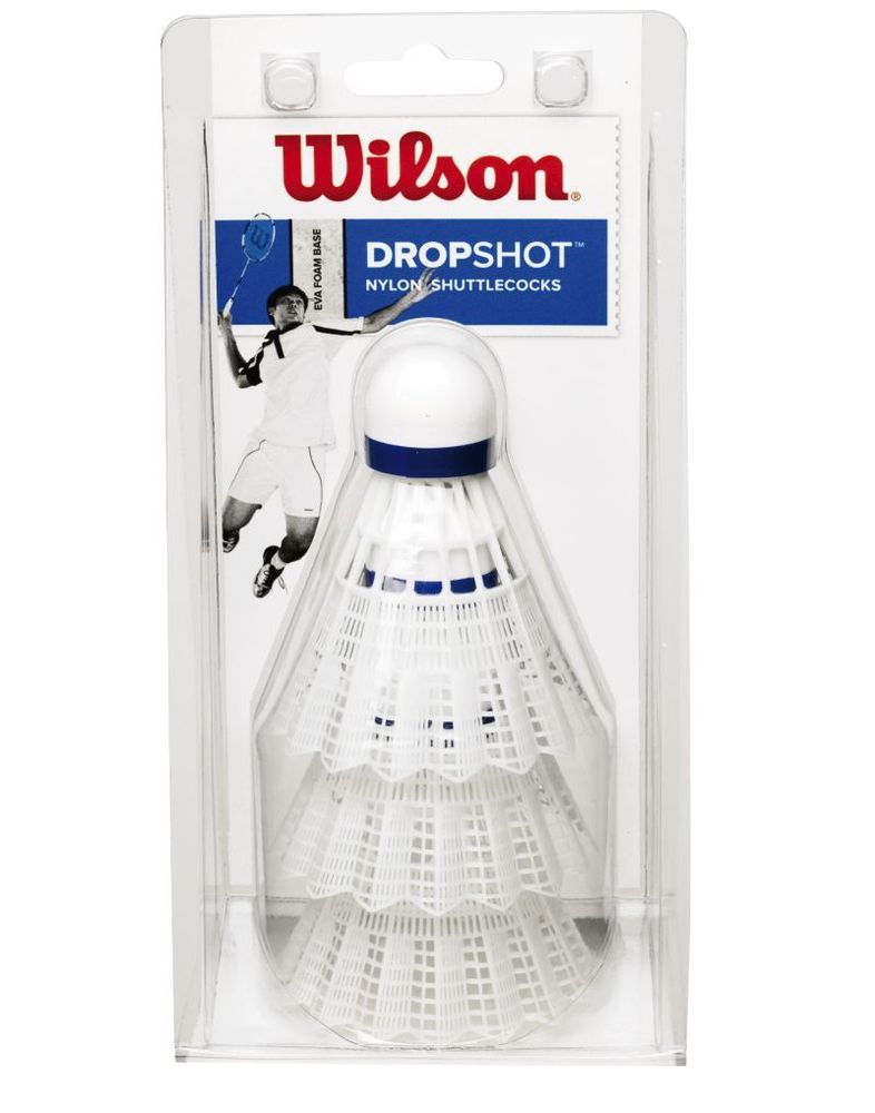 Воланы для бадминтона Wilson Dropshot 3P - white