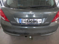 Фаркоп оцинкованный Galia P032A для Peugeot 207 хетчбек 2006-2012(паспорт и сертификат в комплекте)(без электрики)