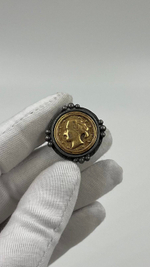 Накладка на пуговицу в виде монеты