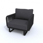 Лаунж зона угловая Ideal Patio БЕЛЛИСА модульная антрацит - каркас карбон