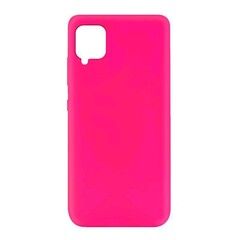 Силиконовый чехол Silicone Cover для Samsung Galaxy A42 (Ярко-розовый)