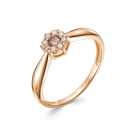 Кольцо из золота 585 пробы с Бриллиантом