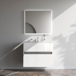 База под раковину, универсальная, 80 см, белый глянец