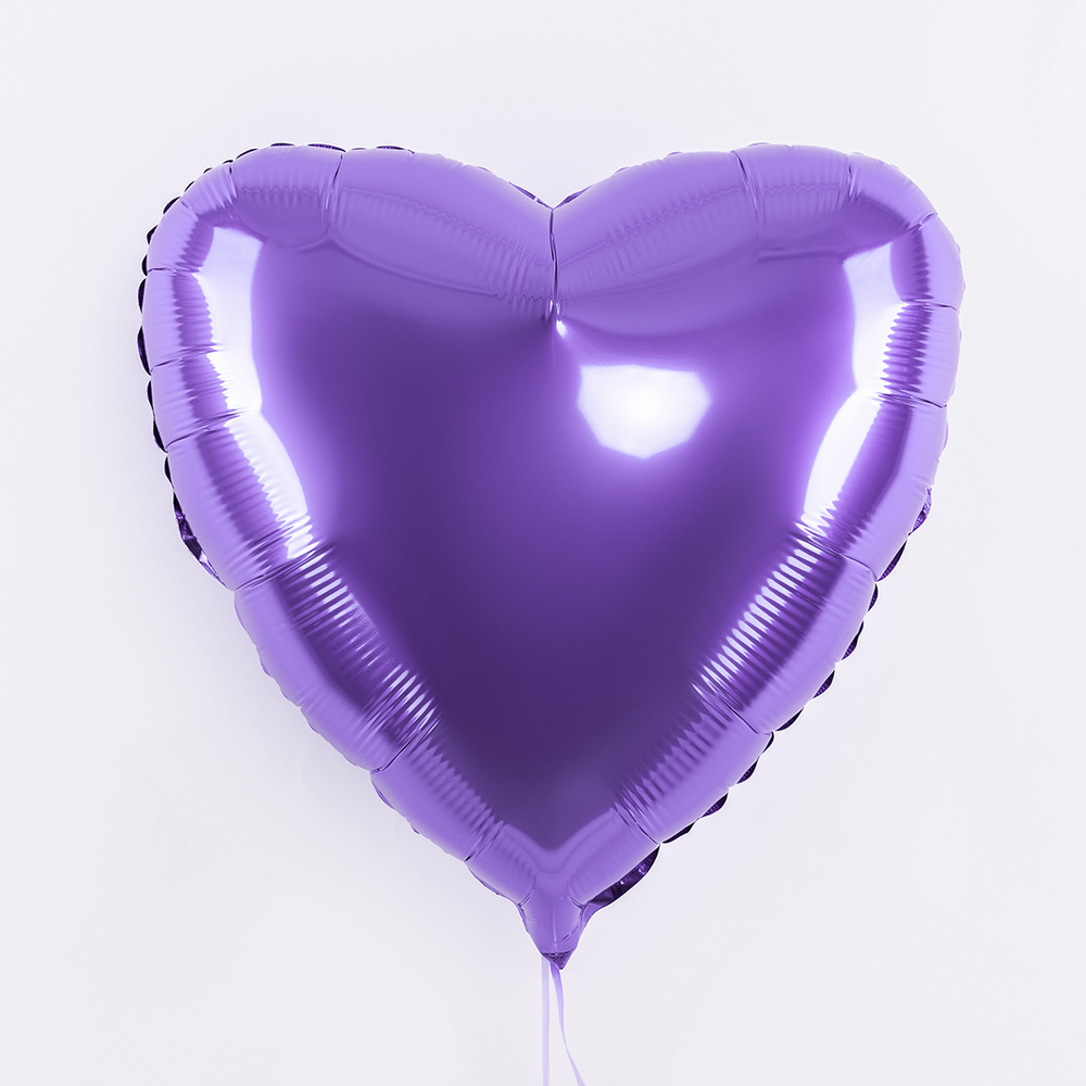 Сердце 18" Фиолетовый / Violet Fm