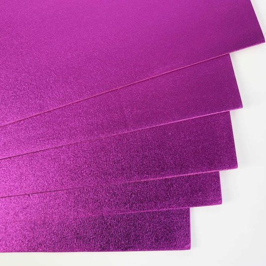 Фоамиран металлизированный 2 мм 60х70 см (Фиолетовый)